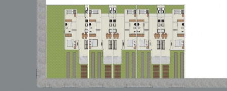 Casas Geminadas 2 dormitórios COM PÁTIO Bairro Conventos - Lajeado - RS