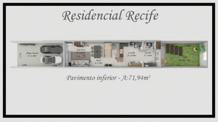 Sobrados c/ 2 suítes - RESIDENCIAL RECIFE II Bairro Universitário - Lajeado - RS